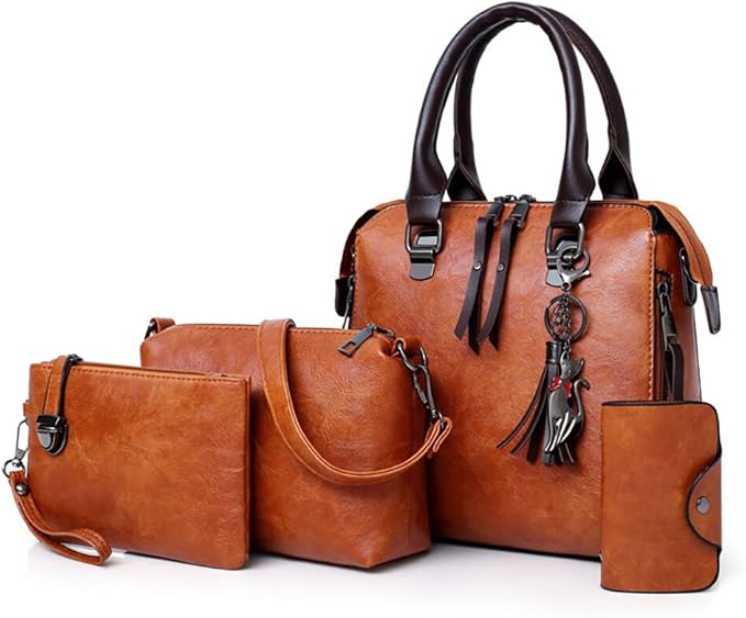 Sac à main vintage femme anse rigide PU cuir structuré style médecin  Sac rétro fermeture zip bandoulière amovible poches multiples pour travail rendez-vous brunch Compatible téléphone portefeuille cosmétiques accessoires — Noir / Marron / Cognac / Crème