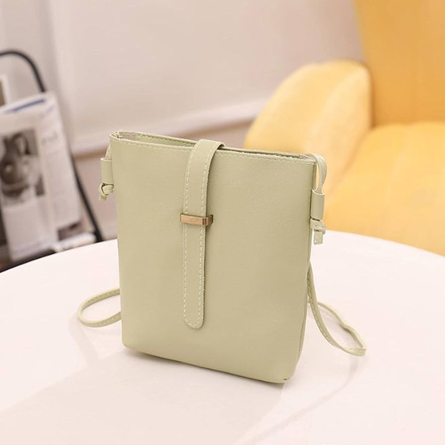 Sac bandoulière crossbody casual femme PU cuir bandoulière ajustable — Sac messager quotidien rabat fermeture magnétique poches intérieures pour courses trajet voyage week-end — Pour téléphone portefeuille cartes — Noir / Marron / Beige / Olive / Rouge